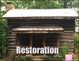 Historic Log Cabin Restoration  Ray, Ohio